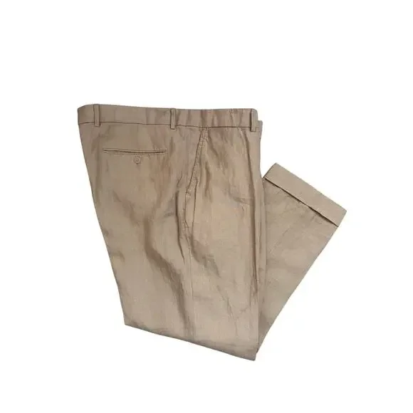 Polo Ralph Lauren Men's 100% Linen Suit Trousers Sz 42x30